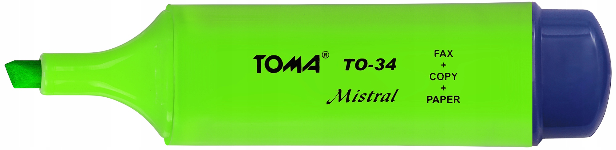 Zakreślacz tekstu TOMA MISTRAL TO-334 zielony EAN (GTIN) 5901133034410