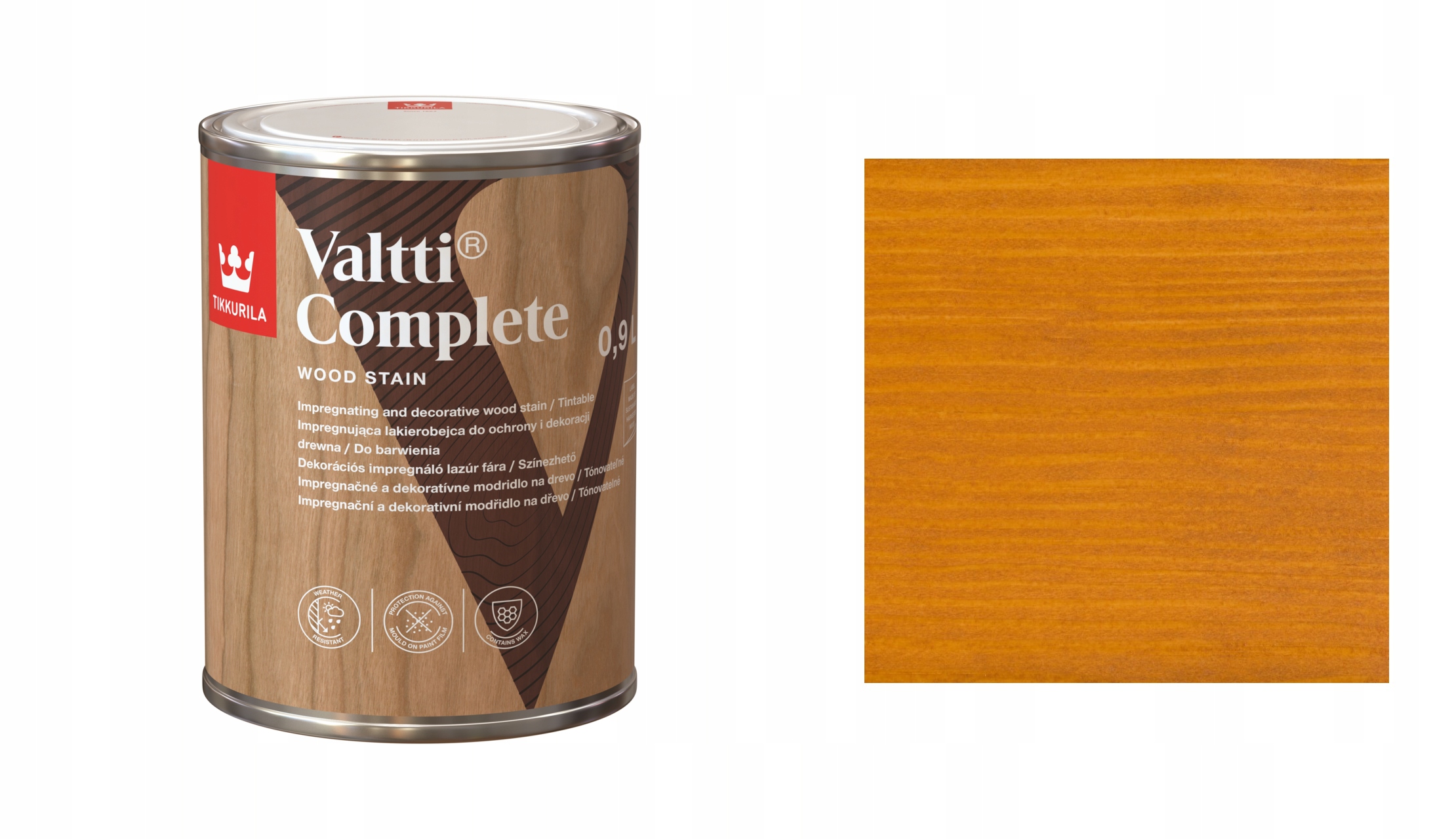 Tikkurila Valtti Complete 0,9L 5053 Vahvero Rozpouštědlový Lakový Nátěr