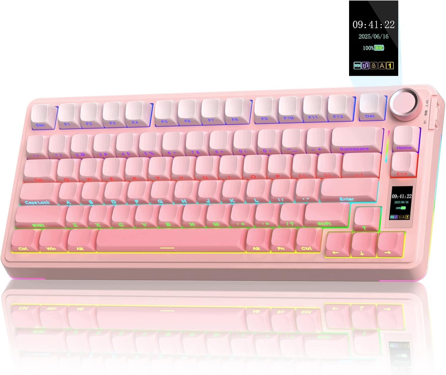 Aula S75 Pro Bezdrátová mechanická klávesnice Gradient Star Vector