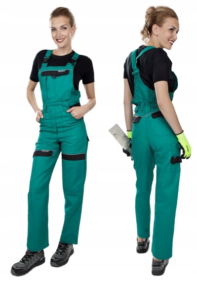 Dámské zahradnické kalhoty pro práci v zahradě, zelené, velikost 50