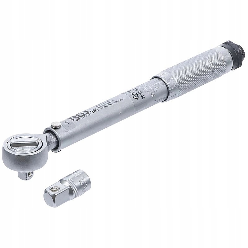 Momentový klíč 10 mm 3/8" 20-110 Nm s adaptérem na 12,5 mm 1/2" Bgs