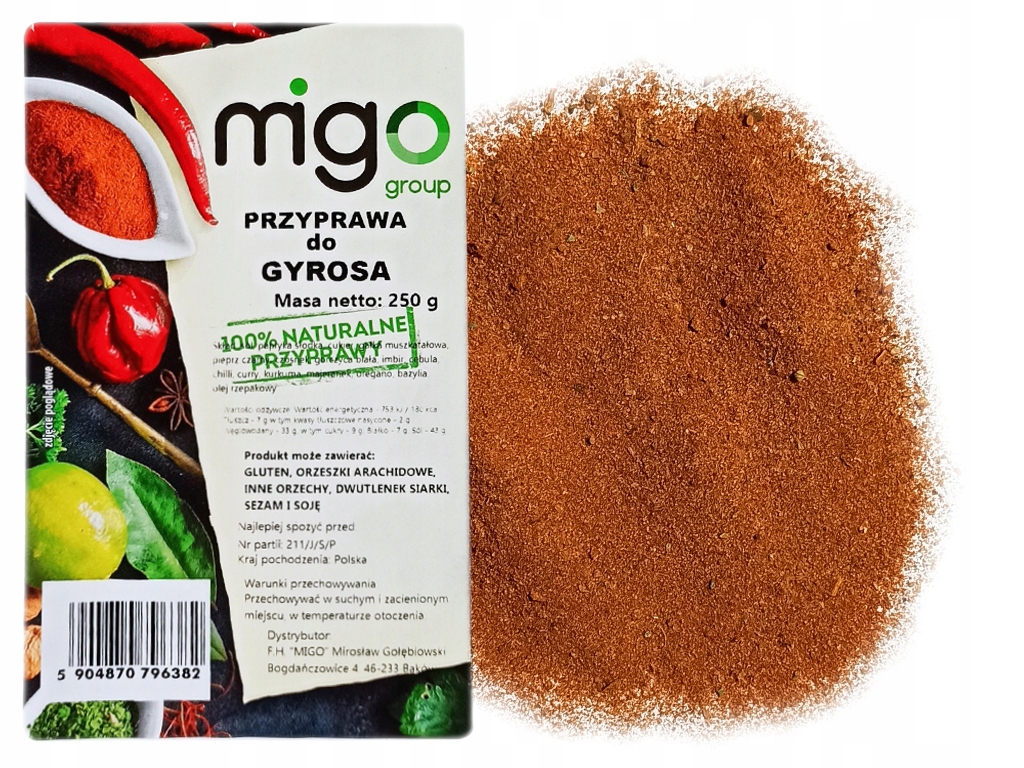 Przyprawa do GYROSA i Kebaba - 250g - MIGogroup Marka MIGOgroup