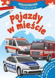 

Maluszkowe malowanie Pojazdy w mieście Kolorowanka
