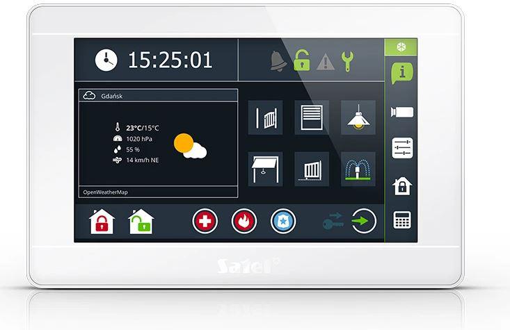 Manipulátor Satel Int-tsi-w Grafický Biely 7 palcov