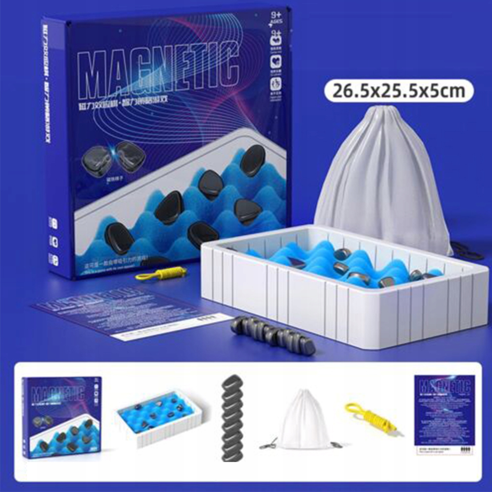 SZACHY GRA MAGNETYCZNA DLA DZIECI ZESTAW SZACHY GRA MAGNETYCZNA 20 SZT Minimalna liczba graczy 2