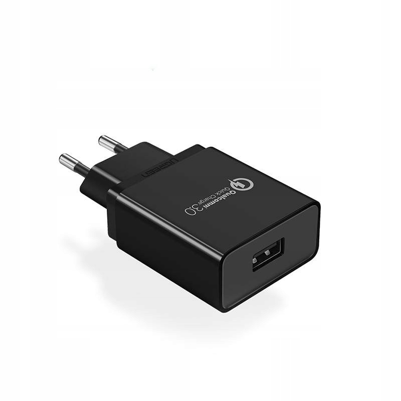 

Ładowarka sieciowa Ugreen 18W, Qc 3.0, Usb czarna