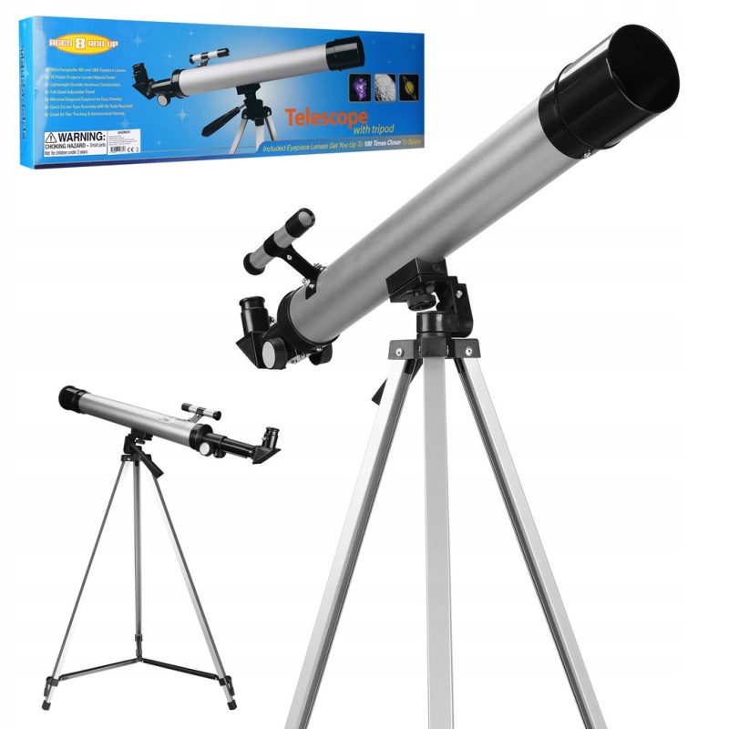 Astronomický Teleskop Dalekohled Skyline 50/600 MM Zoom 50X-100X Příslušenství