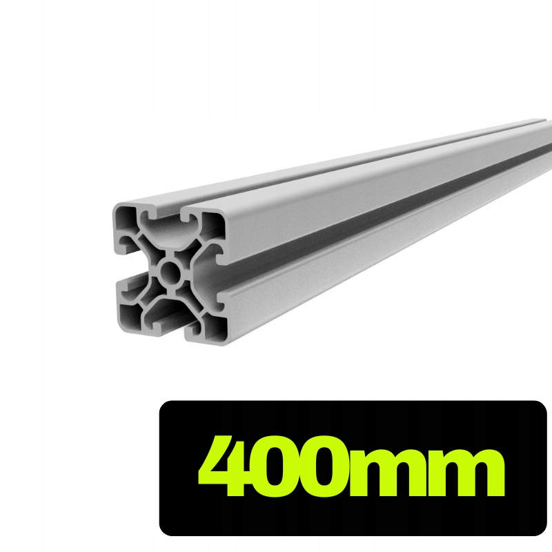 Profil aluminiowy konstrukcyjny T-slot 40x40 lekki srebrny 40 cm