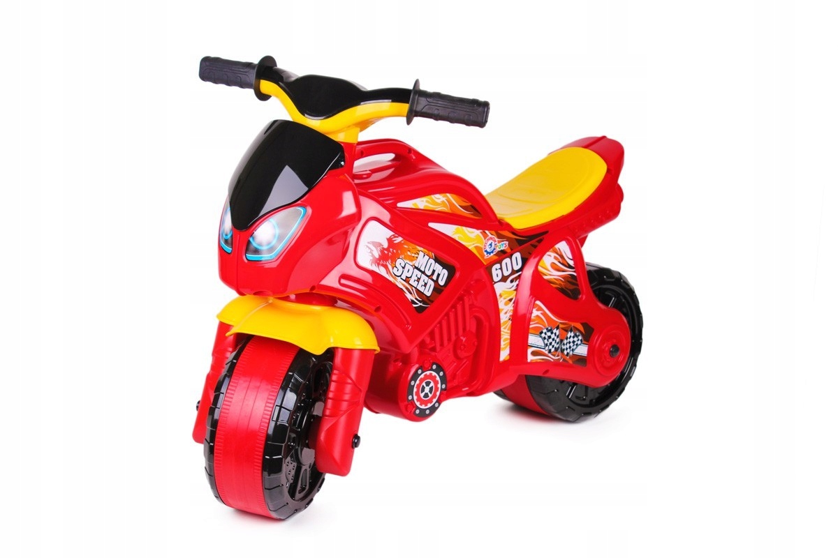 

Jeździk motor Ścigacz czerwony odpychacz 6117