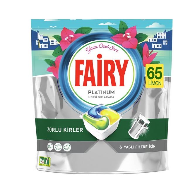 

Fairy Platinum Lemon kapsułki do zmywarki 65 szt.