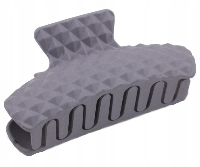 KLAMRA DO WŁOSÓW SZCZĘKA MAT PROSTOKĄT SZARA