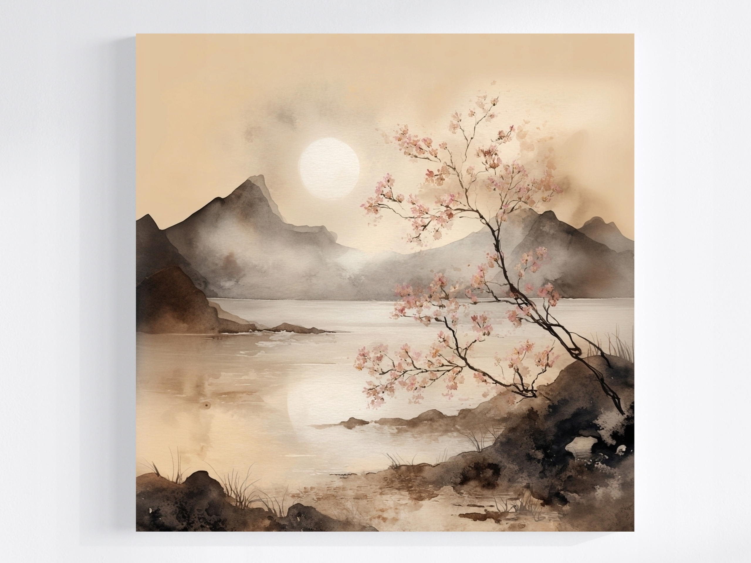 Obraz Na Plátně Canvas Krajina Asie Čína Japonsko Jezero Višeň 60x60