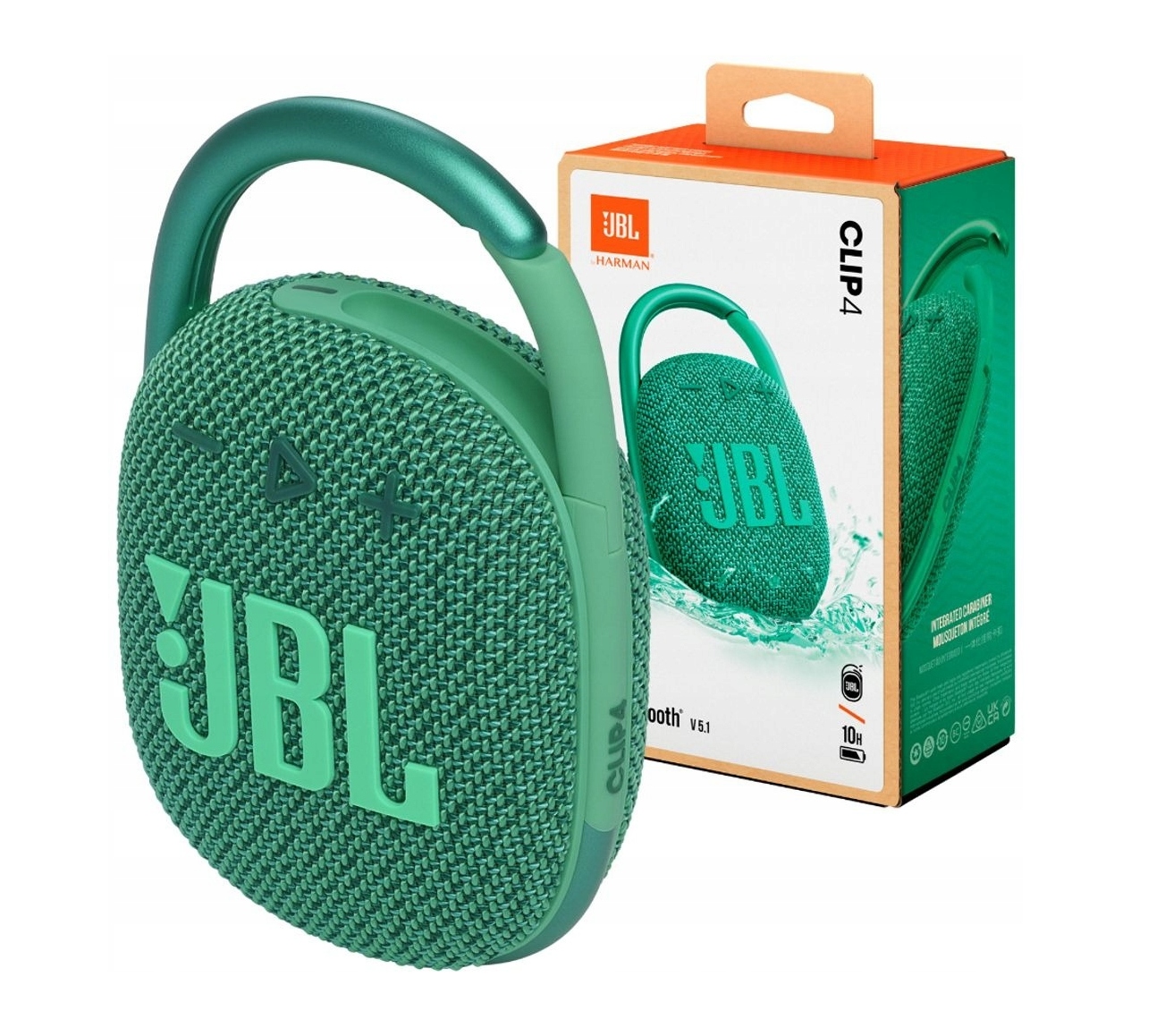 Reproduktor Jbl Clip 4 Eco Bluetooth přenosný bezdrátový s klipem (zelený)
