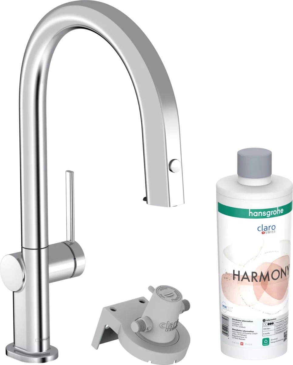 Bateria kuchenna Hansgrohe chrom z filtrem z filtrem obrotowa 76801000