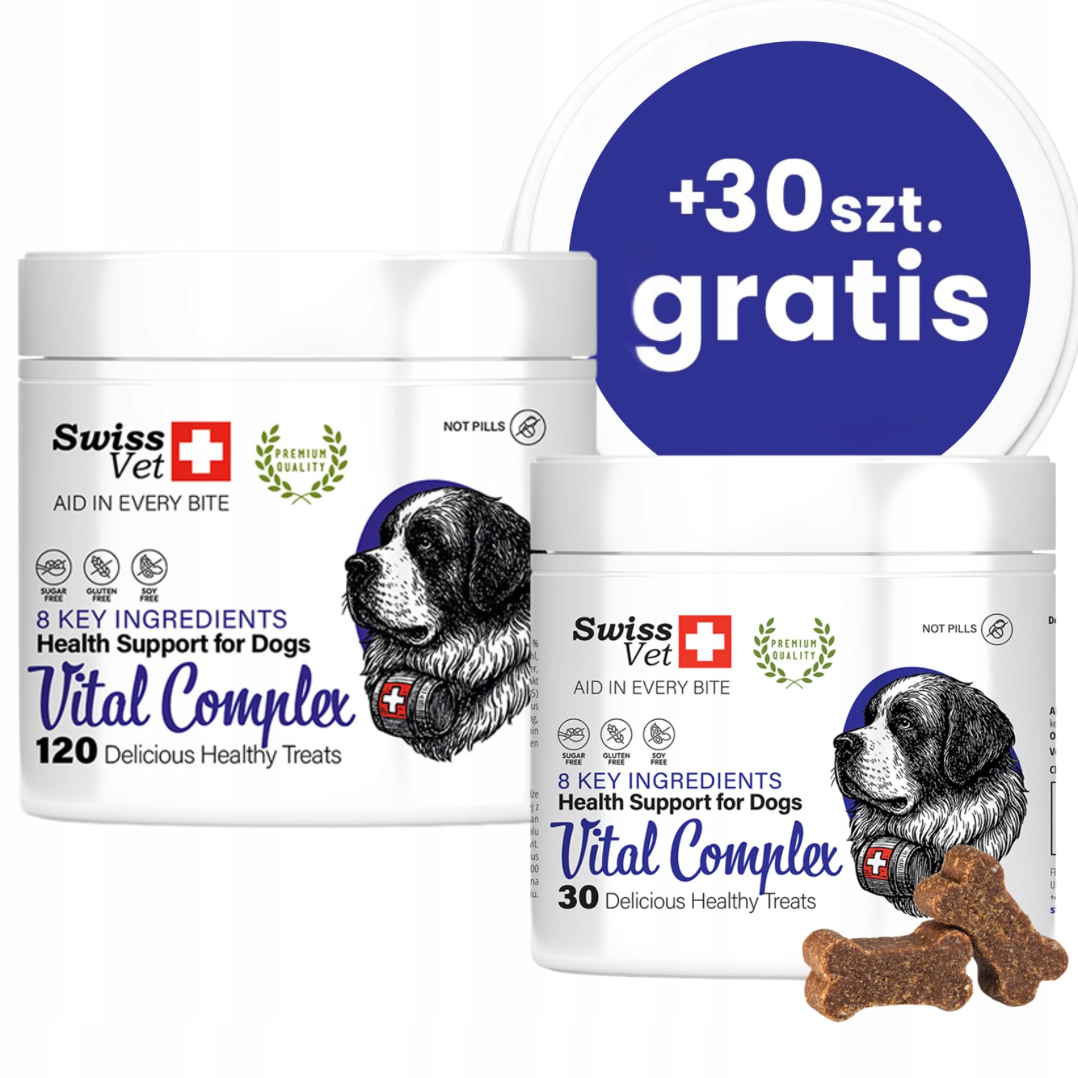 Swiss Vet Vital Complex pro psy 120 ks +30 ks Bonus imunita a energie