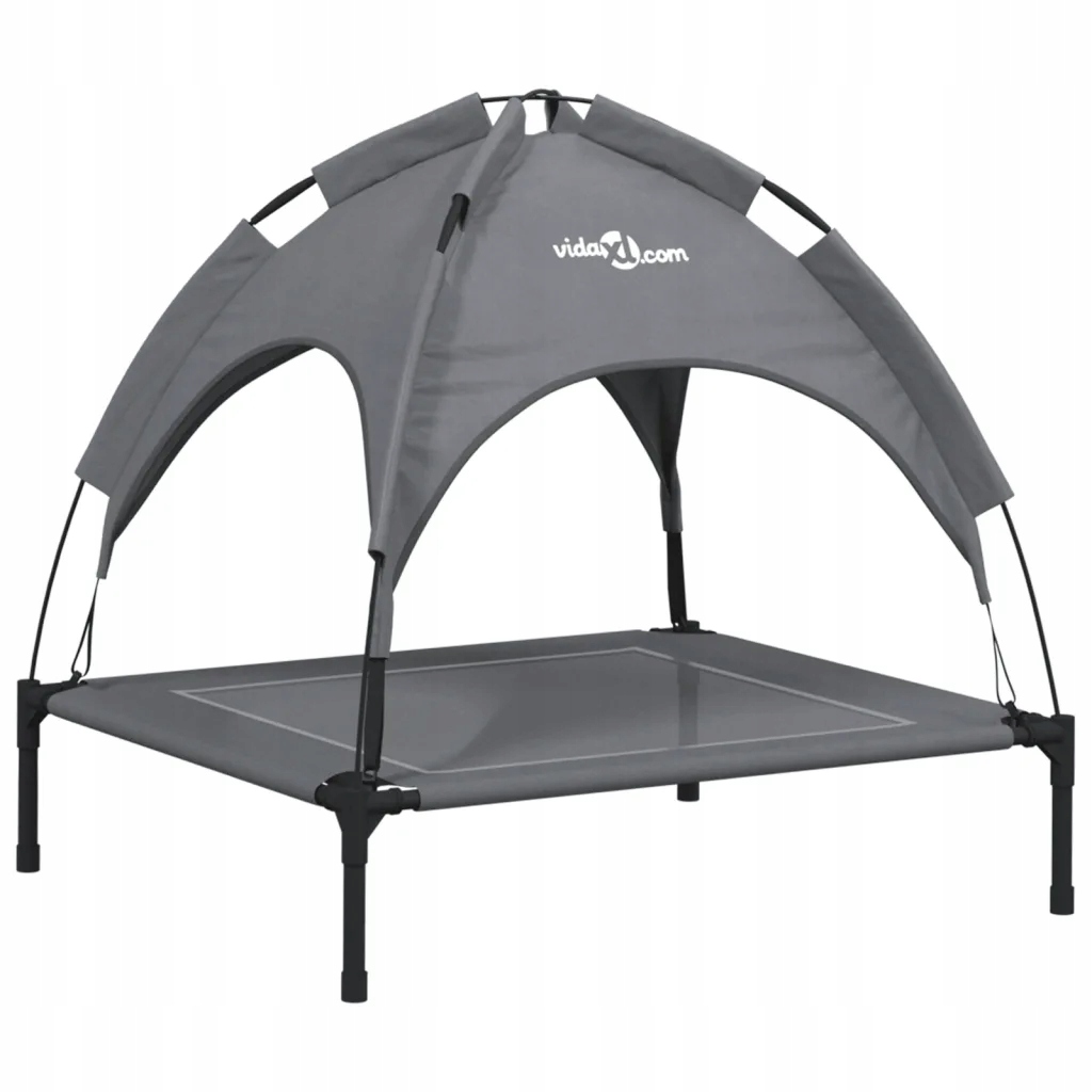 Levně Pelíšek pro psy s nebesy, oxfordská látka, antracit , 71x64x70 cm