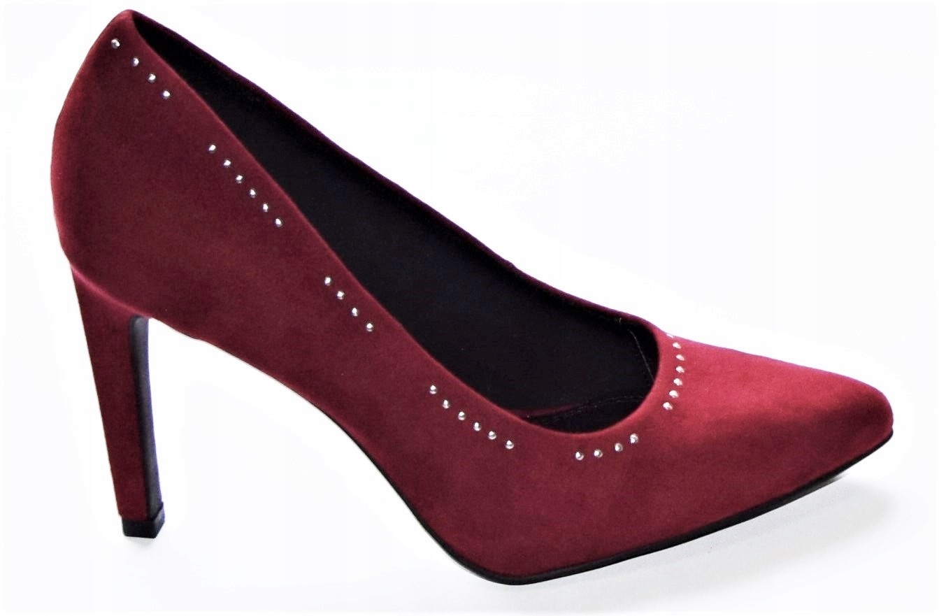 Marco Tozzi Dámské Semišové Lodičky Vínové 40