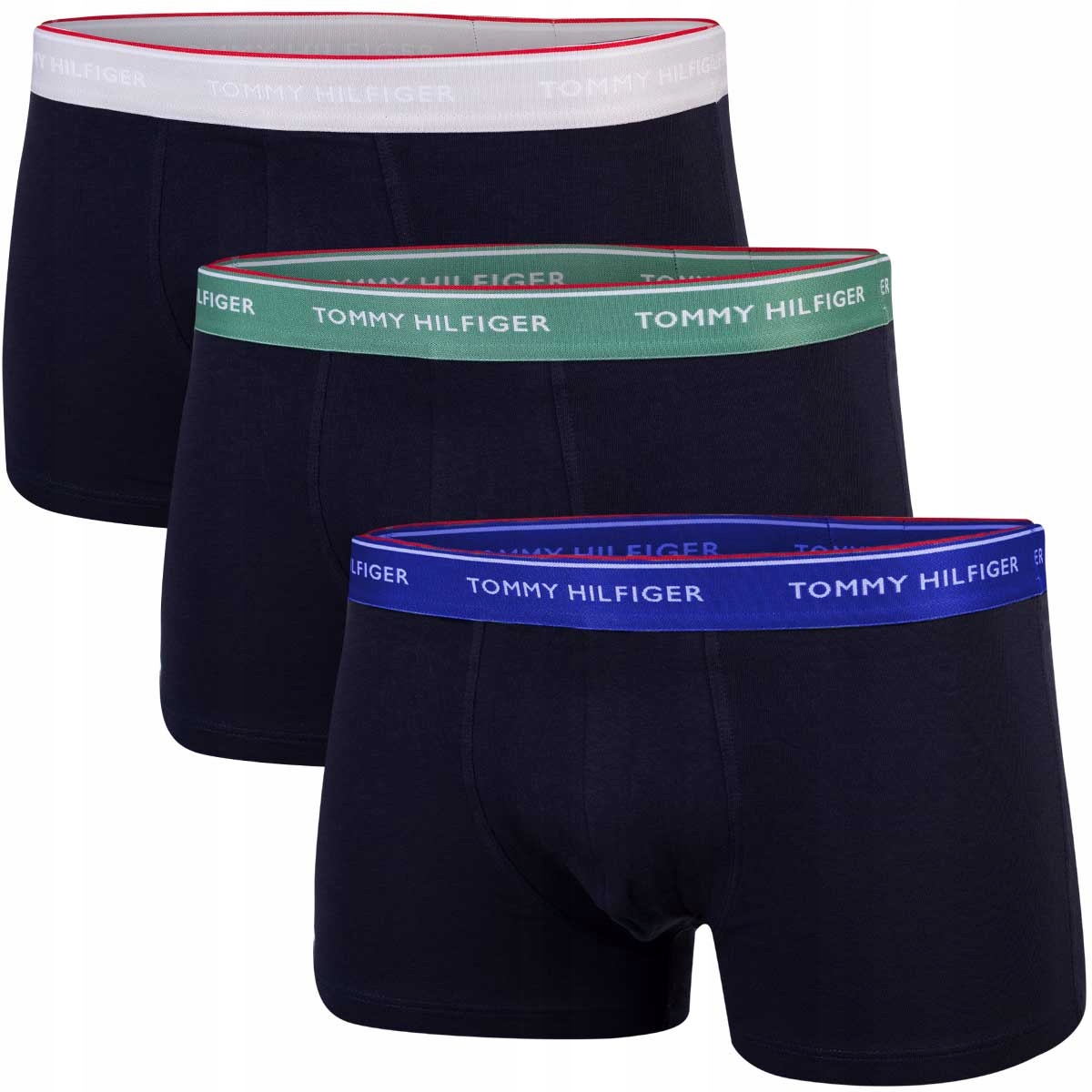 Tommy Hilfiger Pánské Boxerky 3P Wb Trunk Tmavě Modré vel. M