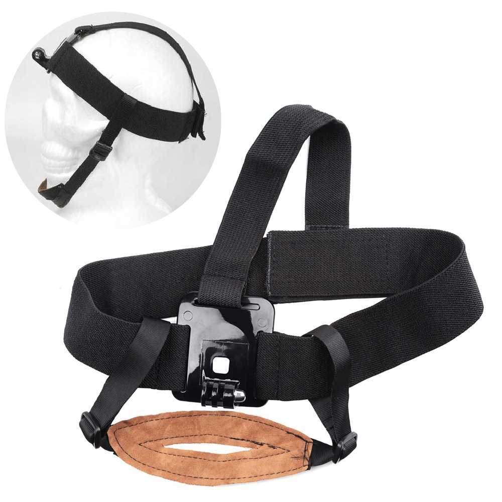 OPASKA UCHWYT NA GŁOWĘ KASK DO KAMEREK SPORTOWYCH GoPro DJI SJCAM EKEN Stan opakowania oryginalne