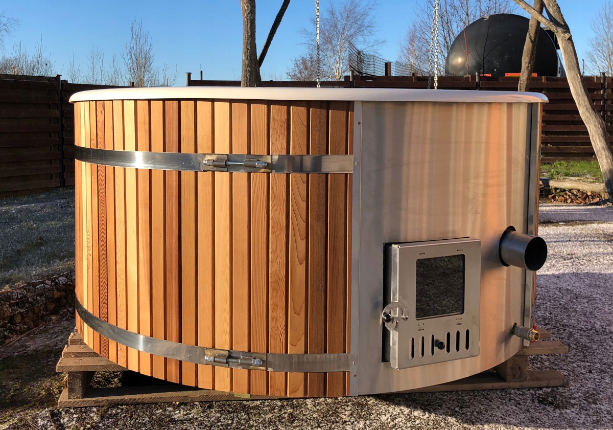 BALIA OGRODOWA PREMIUM POKRYWA TERMICZNA PIEC WEWNĘTRZNY 200CM Wysokość produktu 100 cm