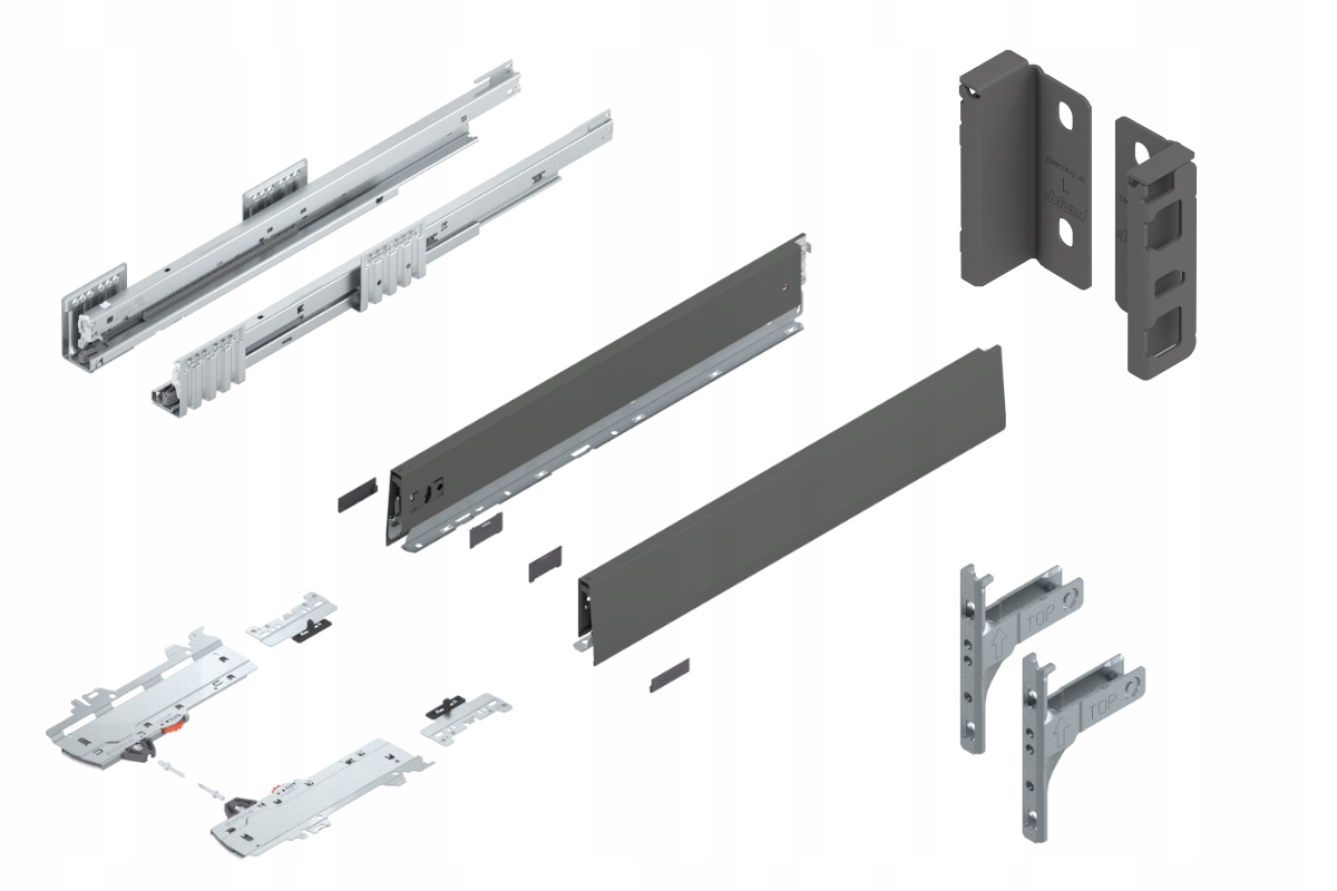 Blum Šuplík Merivobox 600 Low M Tip-On Antr