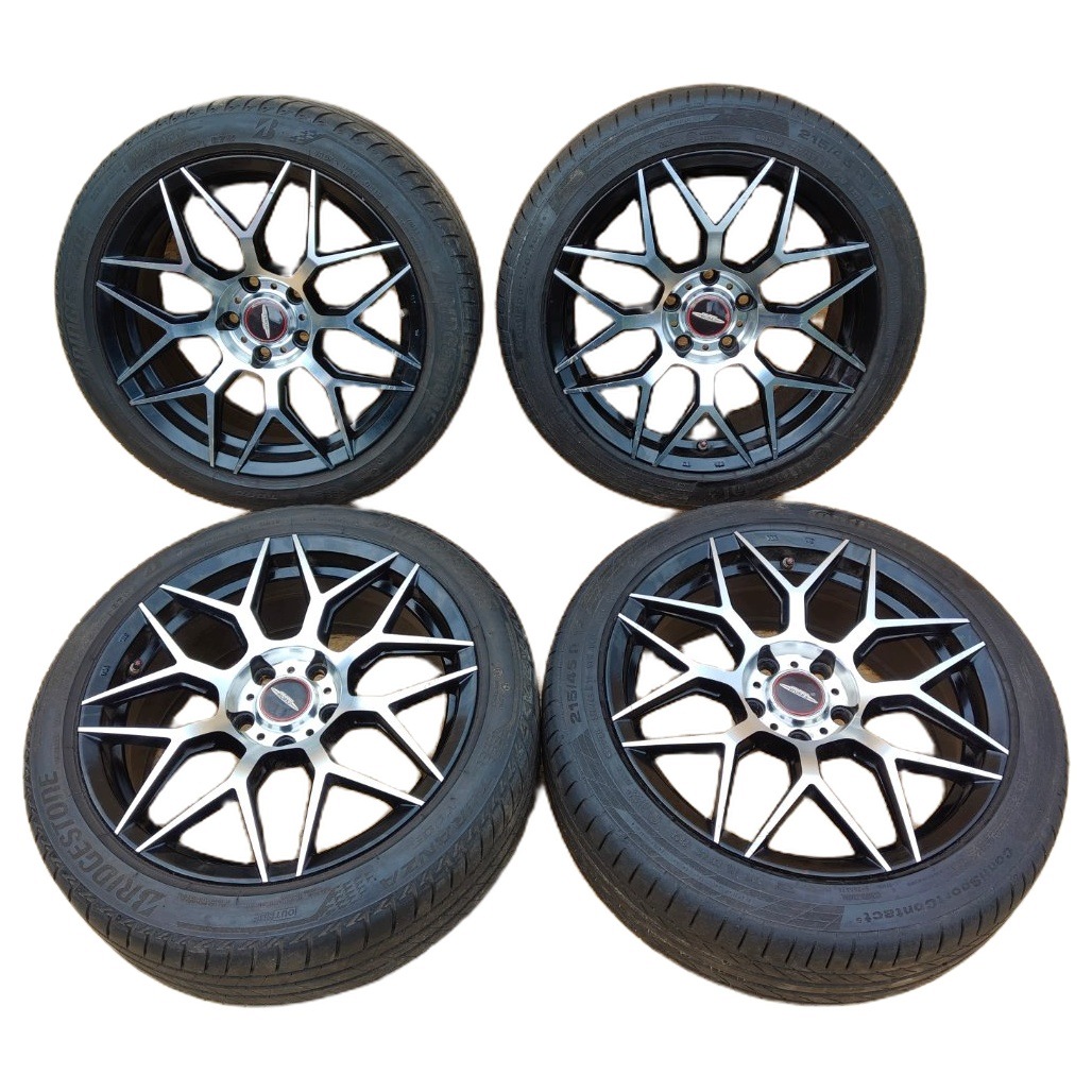 felgen alu reifen RACER COBRA BLACK MACHINED MINI COOPER F56 17 CALI