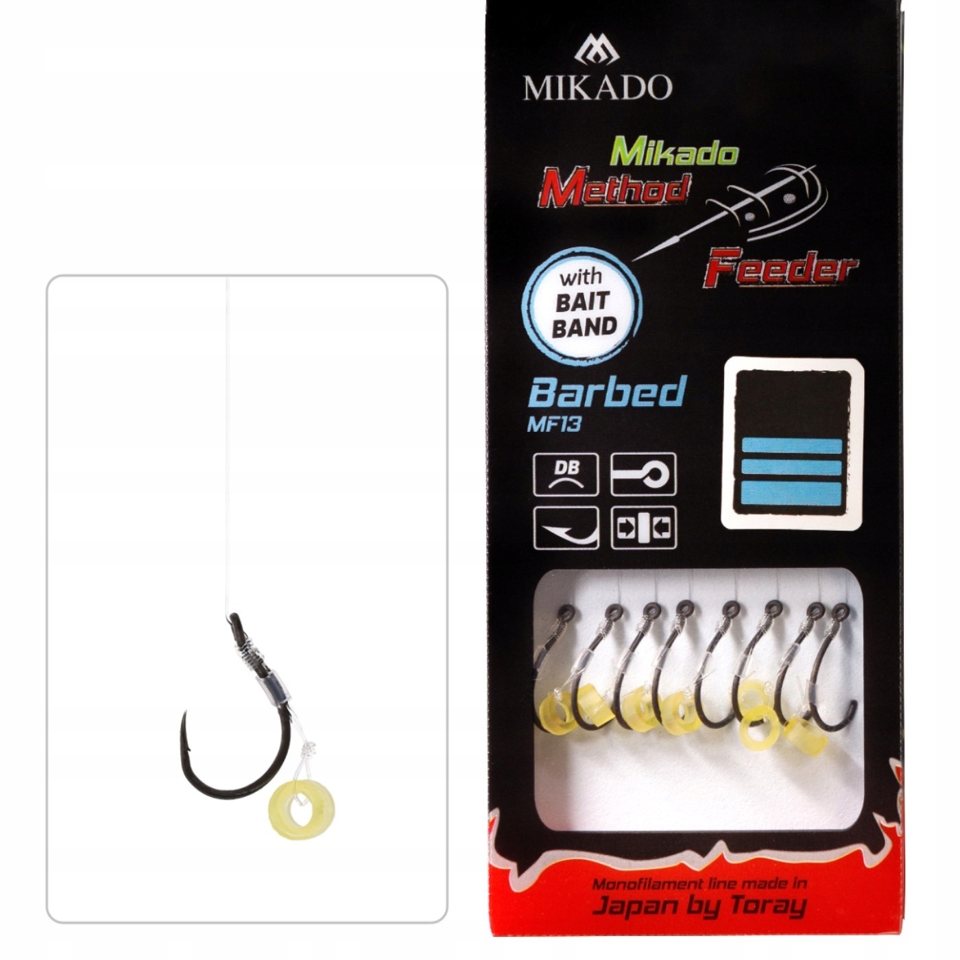 Przypony Mikado Method Feeder 12 z Gumka Żyłka