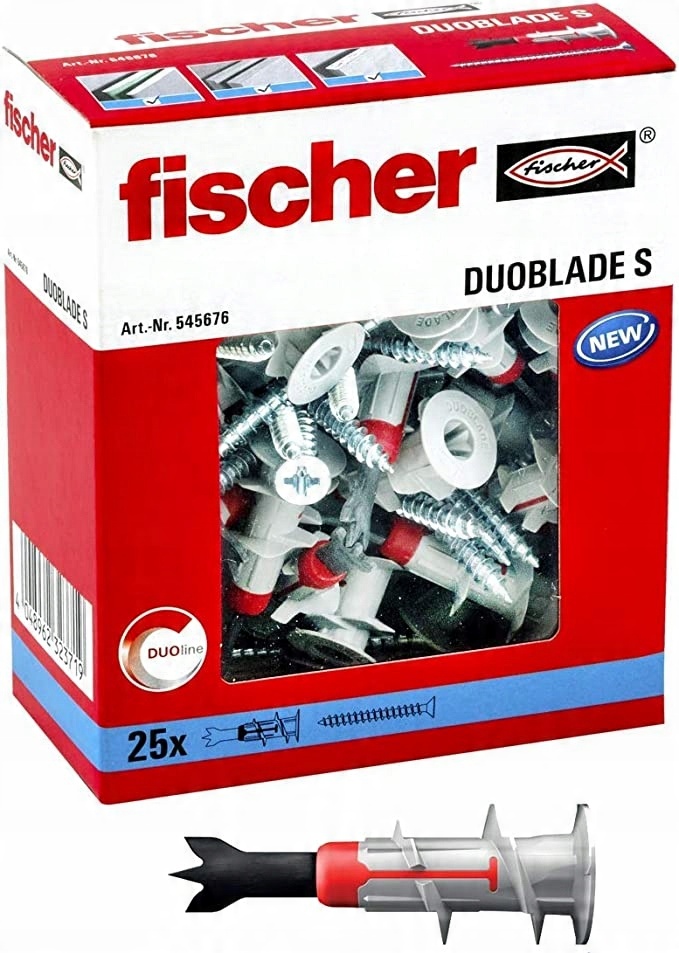 

Kołki płyt G-k samowiercący Fischer DuoBlade S 50