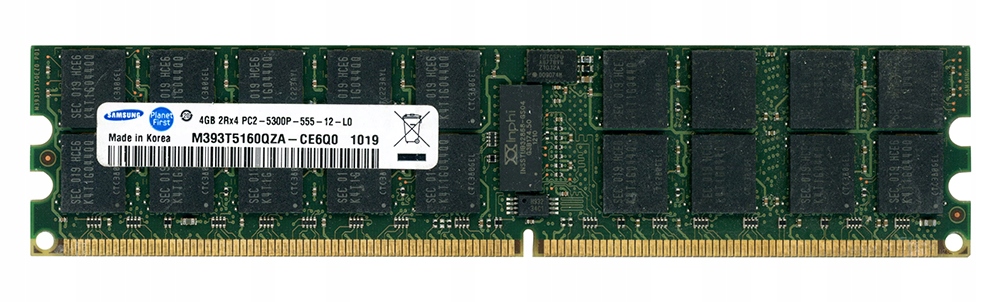 Samsung M393T5160QZA-CE6Q0 4GB DDR2-667Mhz Reg Ecc