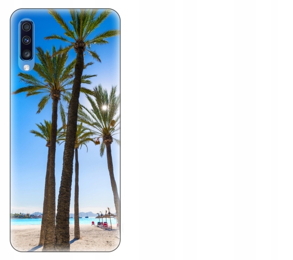 

Etui pokrowiec Samsung Galaxy A70 Palmy plaża waka
