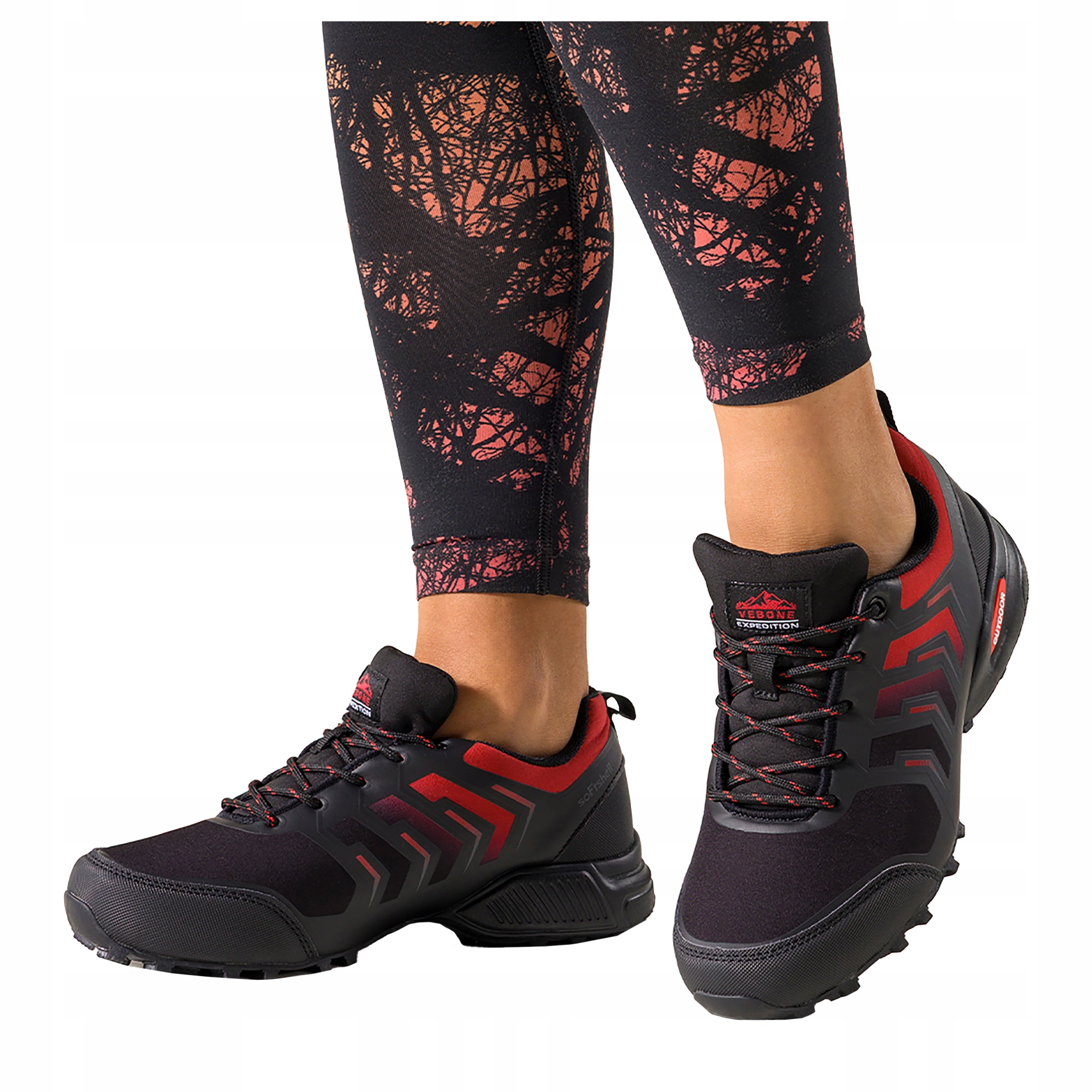 Dámské Trekingové Boty Černé Sportovní Pohodlné Softshell Šněrovací vel. 41