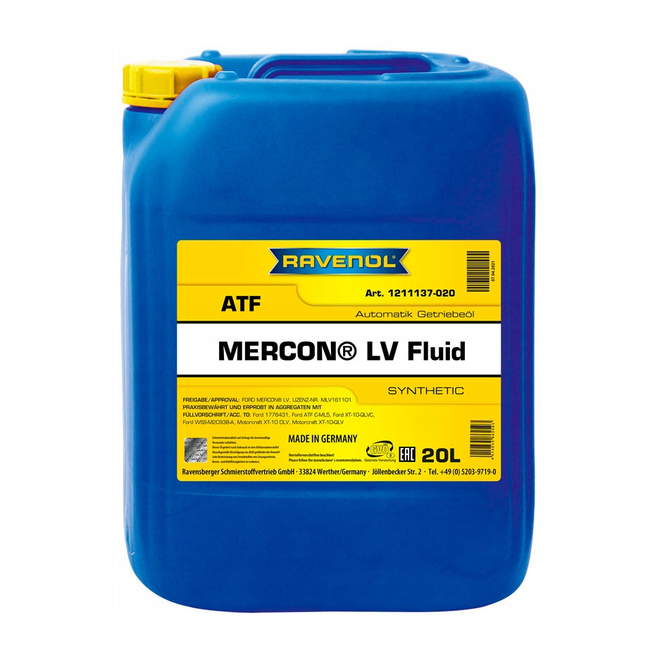 RAVENOL ATF MERCON LV 20L