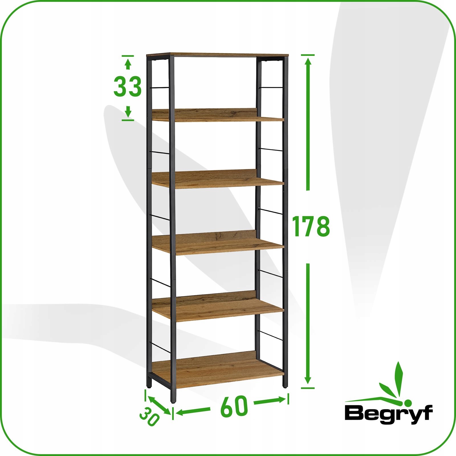 REGAŁ na książki drabina BIBLIOTECZKA do salonu REGAŁ STOJĄCY półka vintage Marka Begryf