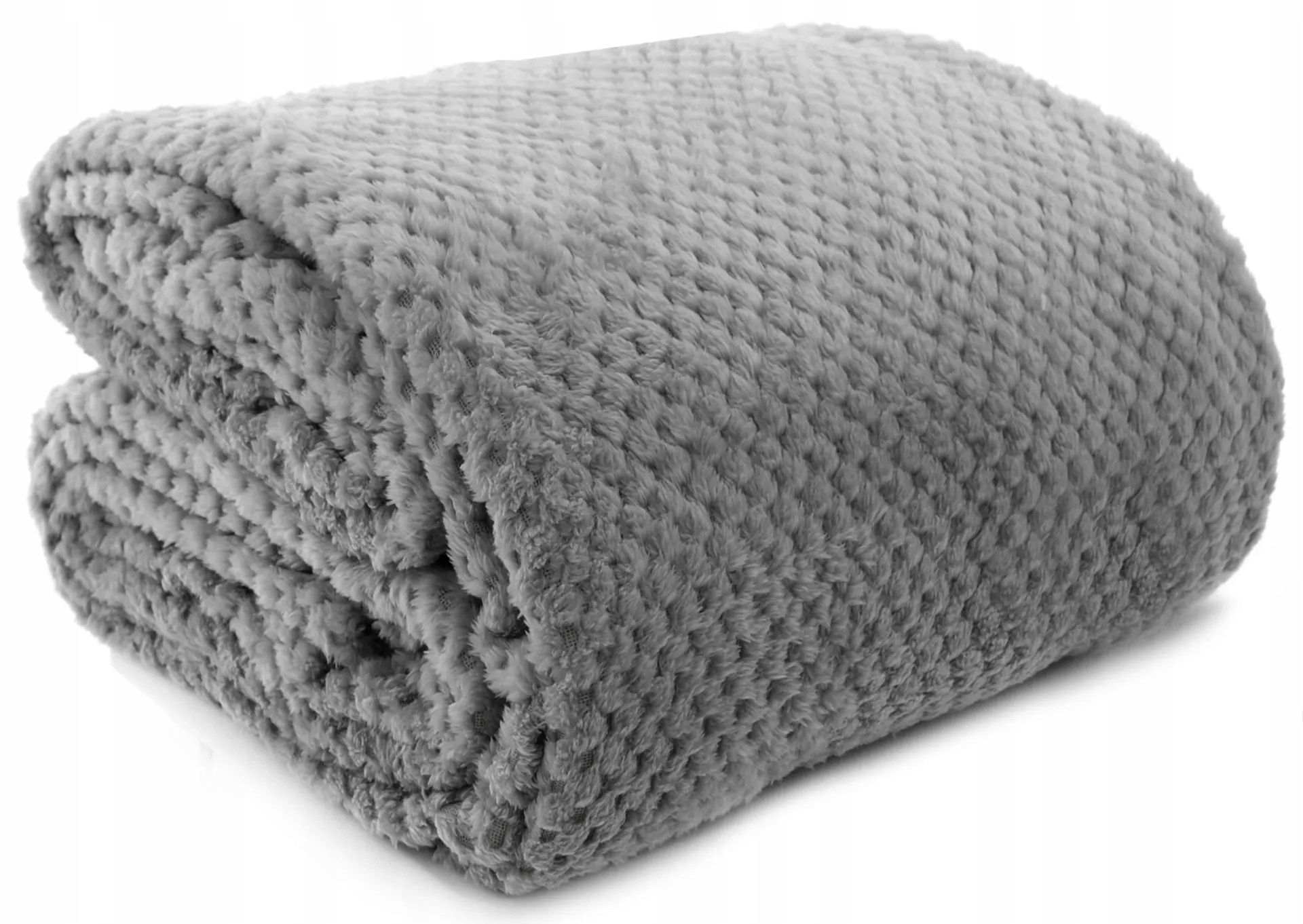 

Koc Diamond 200x220 szary pluszowy narzuta