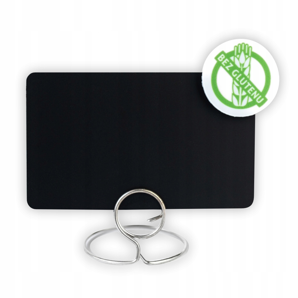 Pin reklamowy na cenówkę - nadruk BEZ GLUTENU - 10 szt.