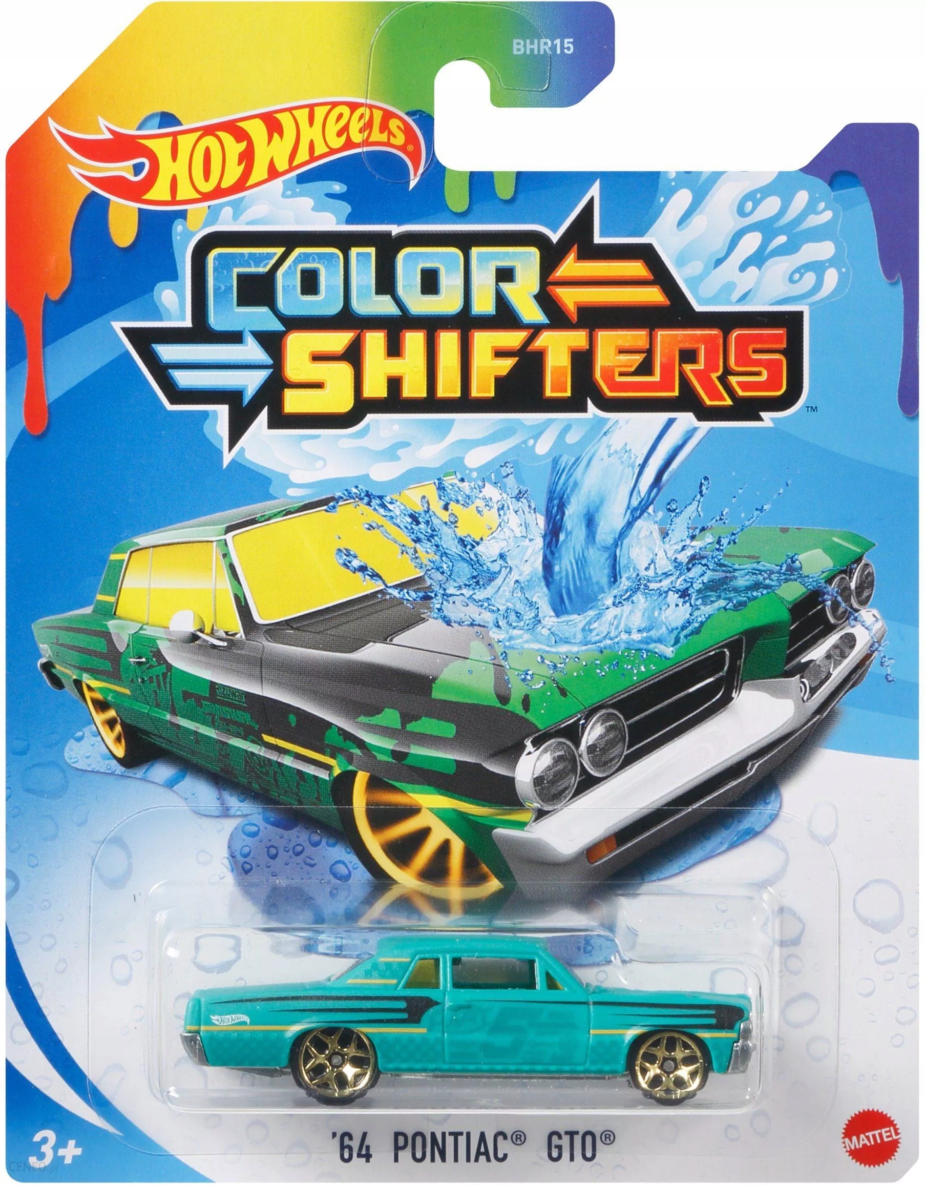 

Hot Wheels Autko Zmieniające Kolor '64 Pontiac Gto