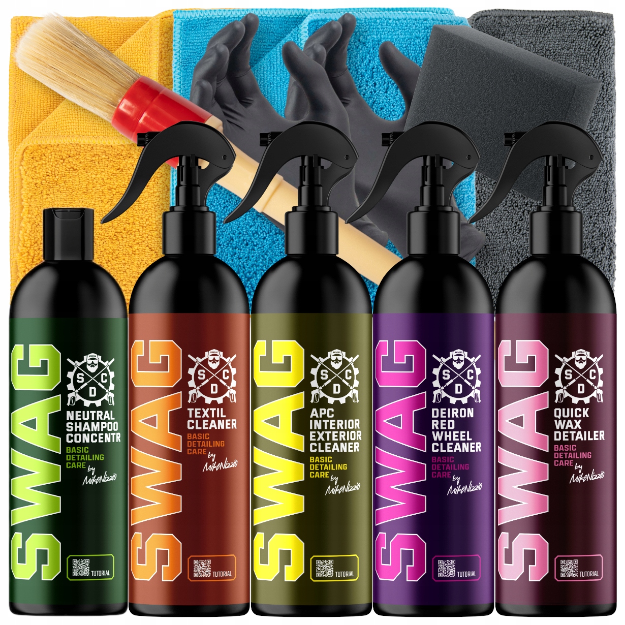 Swag 5x 500ml Zestaw Kosmetyków Do Samochodu Auta Dla Mężczyzny