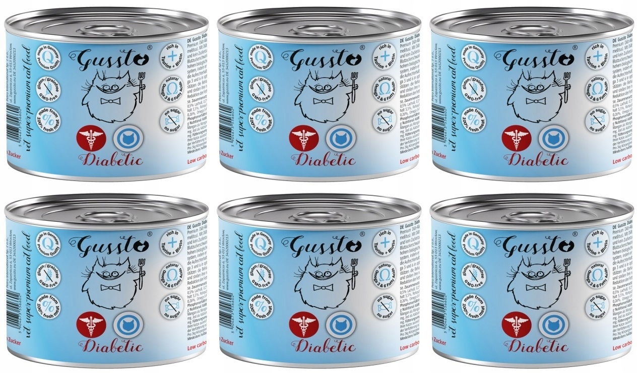 Gussto Cat Diabetic 6 x 200 g
