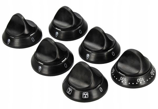 

6x pokrętło do kuchenki gazowej Mastercook KGE3479