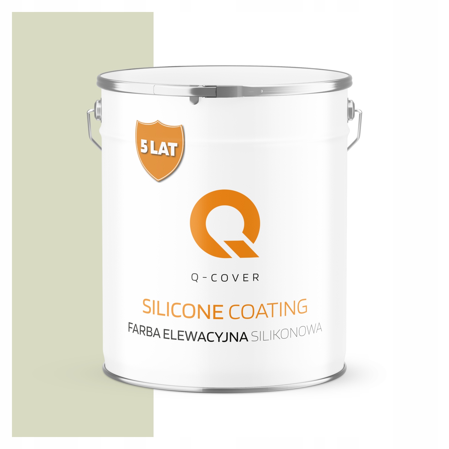 Vonkajšia Fasádová Farba 5L Paropriepustná Biela Zlomená Do Zelenej F481