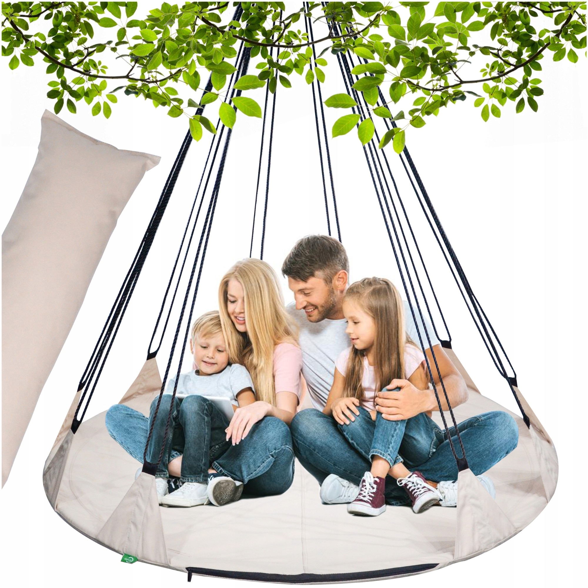 HUŚTAWKA OGRODOWA WISZĄCA Fotel leżanka + PODUSZKA