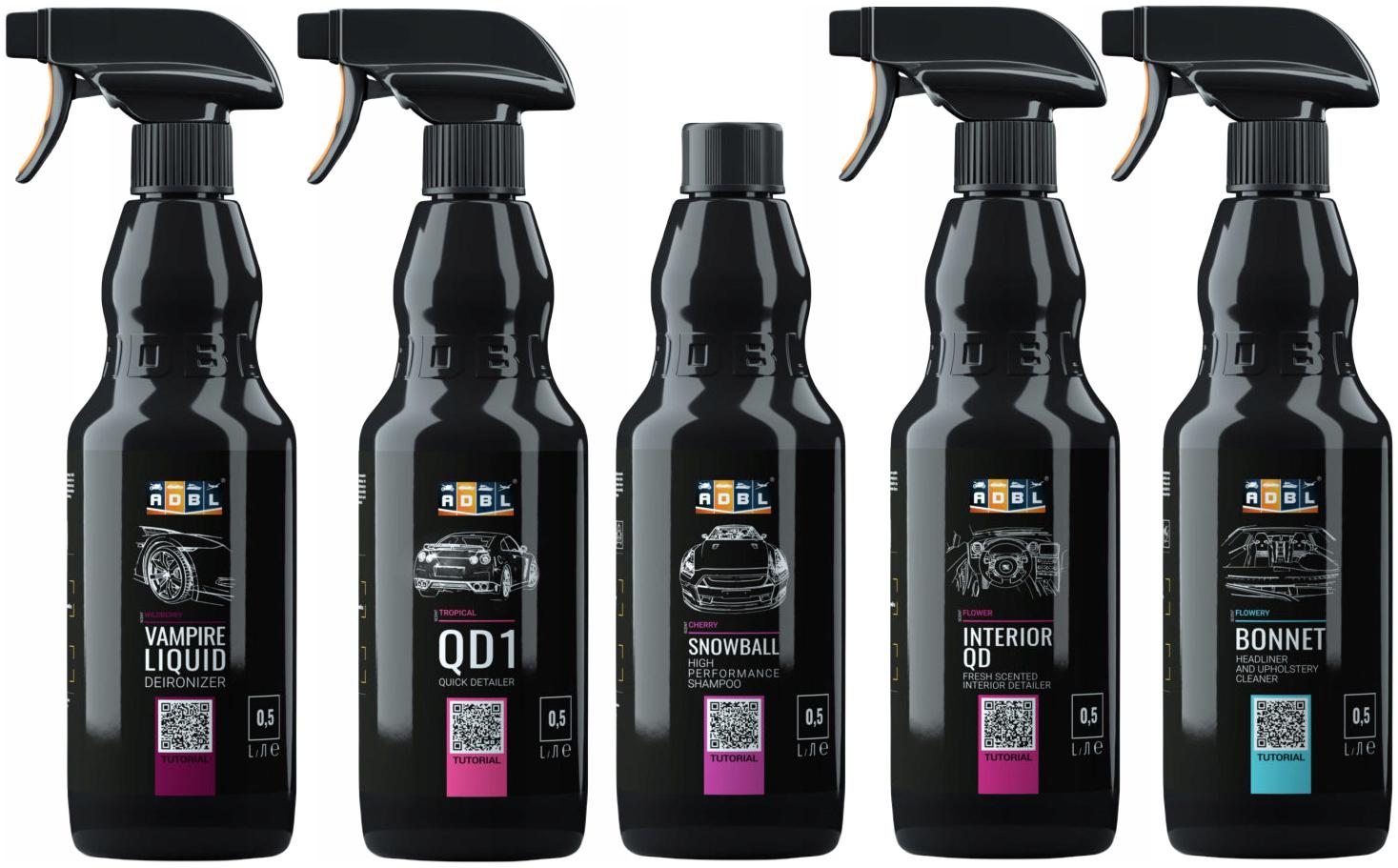 ADBL ZESTAW KOSMETYKÓW DO MYCIA I PIELĘGNACJI AUTA