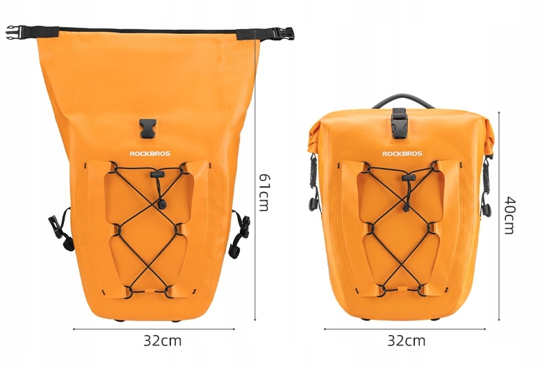 Torba SAKWA ROWEROWA bagażnik WODOODPORNA 25l RockBros ZR26 Model ZR26