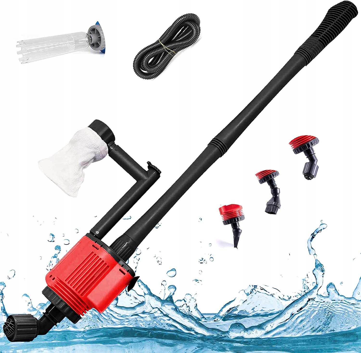 Levně Elektrický Vysavač Do Akvária 28W 1800 L/h Na Čištění Písku 6 V 1