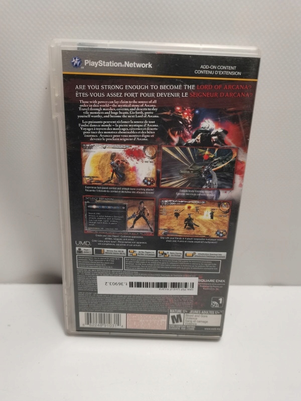 Gra PSP Lord of Arcana Tytuł LORD OF ARCANA