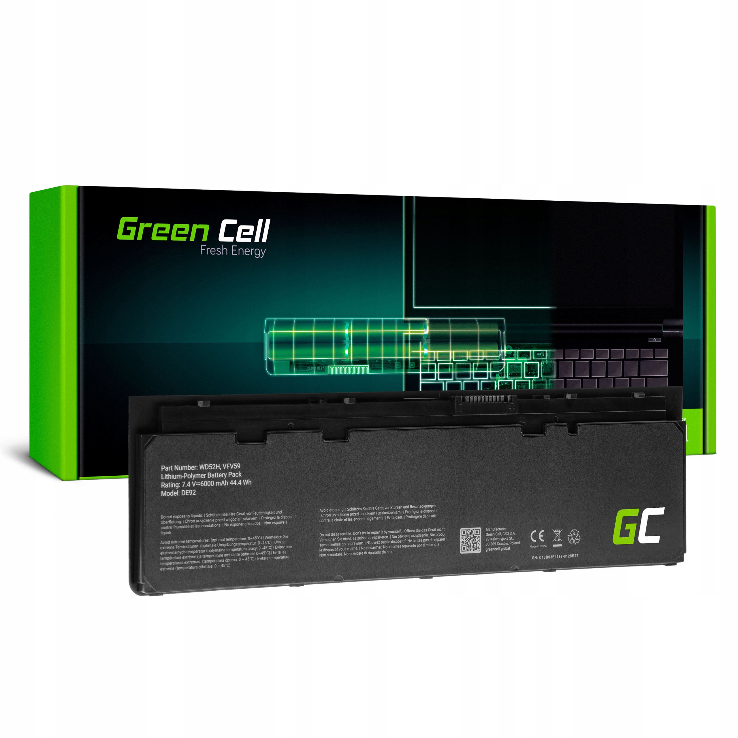 

Bateria WD52H GVD76 do Dell Latitude E7240 E7250