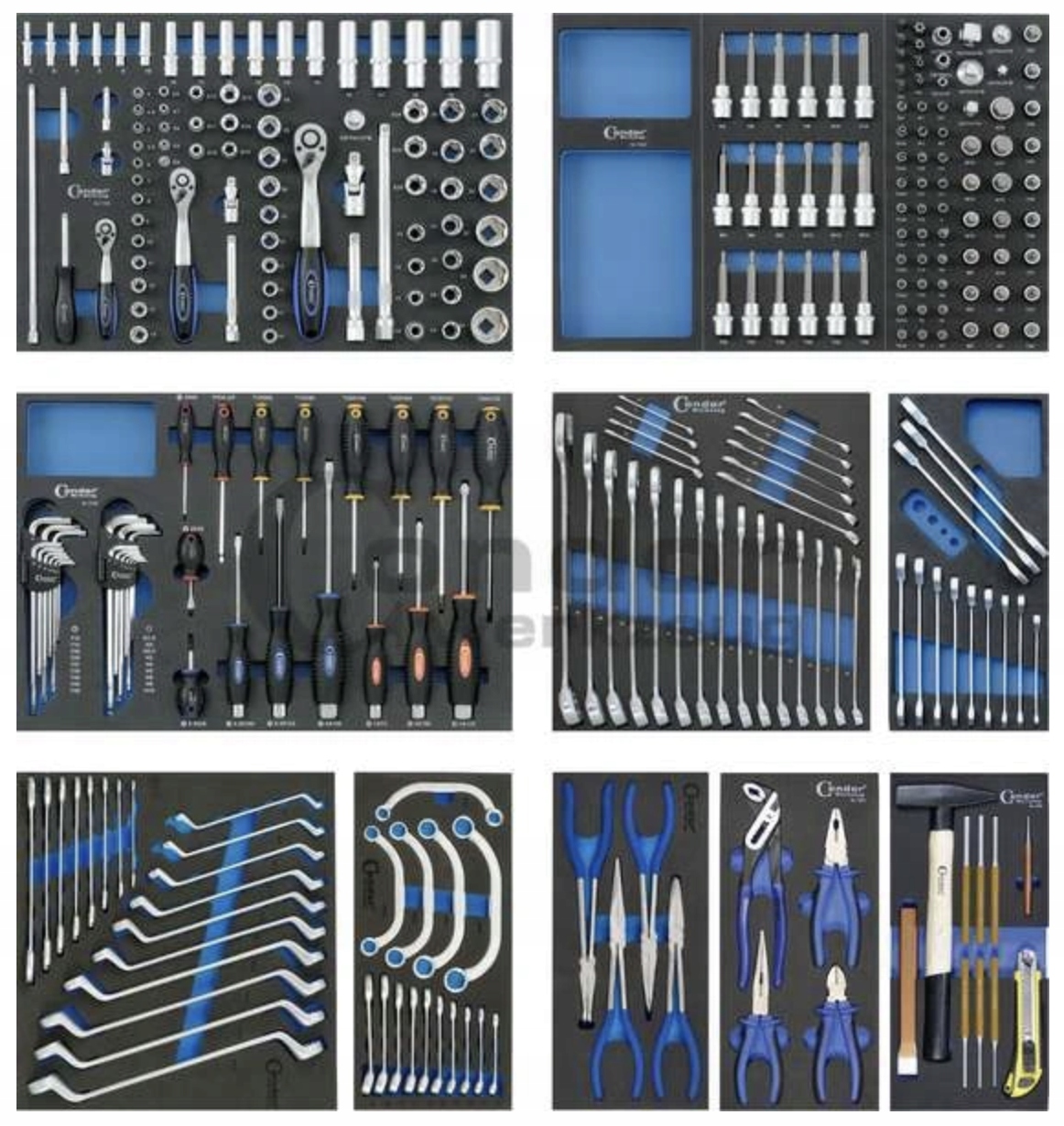 Wozek narzedziowy 7 szuflad 294 narzedzia Condor Mark Condor