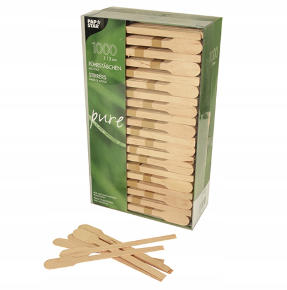 

Łopatki mieszadełka drewno do Kawy 13cm Pure 1000x