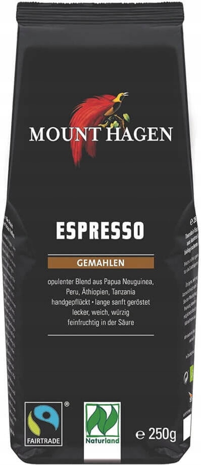 Mletá Káva Espresso Fair Trade Bio 250 g Mount Hagen