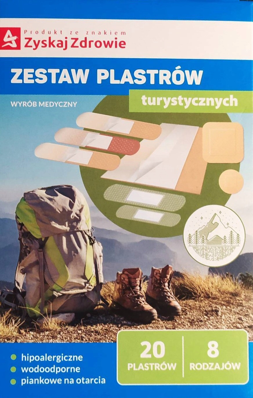 

Zestaw Plastrów Turystycznych 20 szt 8rozmiarów